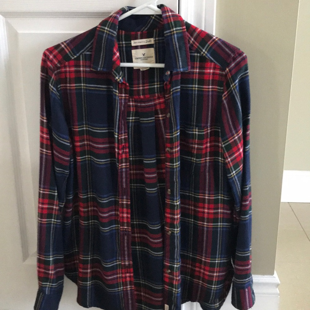 American eagle plaid shirt